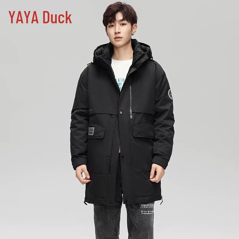 

Мужская зимняя куртка пуховик средней длины с капюшоном для работы на открытом воздухе Yaya XL