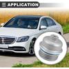 Motoforti Engine Oil Filter Housing Cover, for Cadillac CTS 2.8L 3.0L 3.6L 2004-2015, Metal,Silver Tone