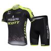 Mens Short Sleeve Cycling Jersey Shorts Set Quick Dry Breathable Mountain Bike Apparel Fit