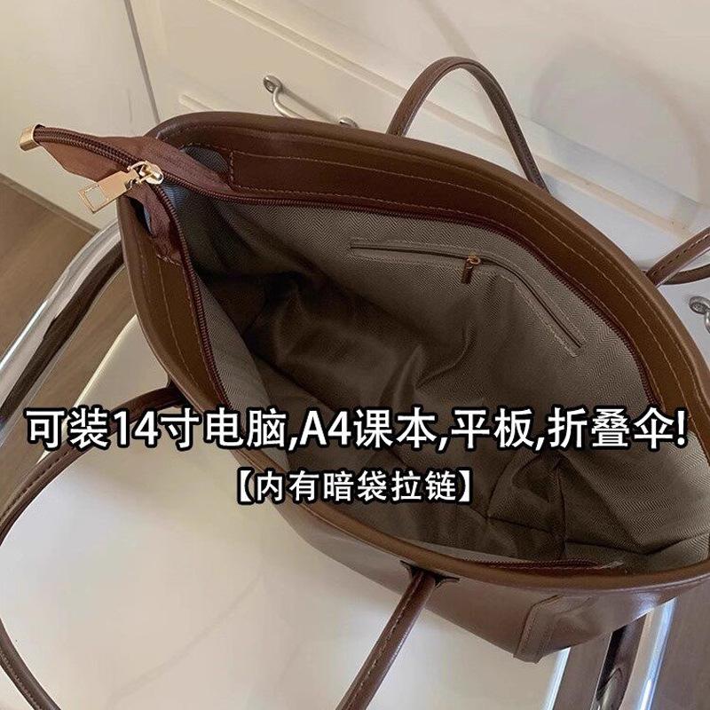 Fashion Retro Portable Tote Bag Women'S Bag Summer New Large Capacity High Value Underarm Bag Shoulder Bag Tide
