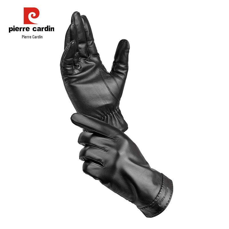 Pierre Cardin Men's Warm Goatskin Touchscreen Gloves