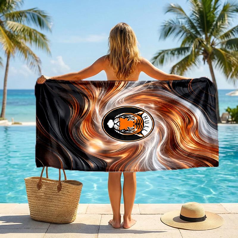 Asciugamano da Spiaggia Hull City Football in Morbida Microfibra Asciugatura Rapida Assorbente per Spiaggia Piscina Viaggio