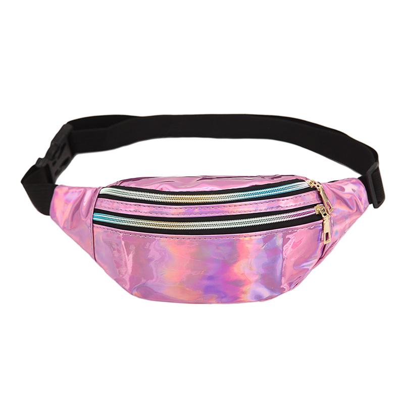 Laser Fanny Pack Belt Bag for Women Cross Body Womens Crossbody Bags Waist Bag Fashion Waist Pack Bum Bag Hiking Running Travel