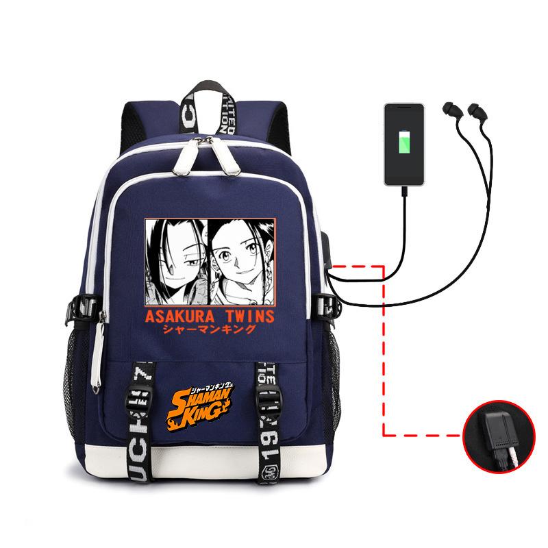

Trendy Backpack, Riman Psychic King Printed Large-Capacity Usb Backpack, Outdoor Men S Student Bag. Backpack
