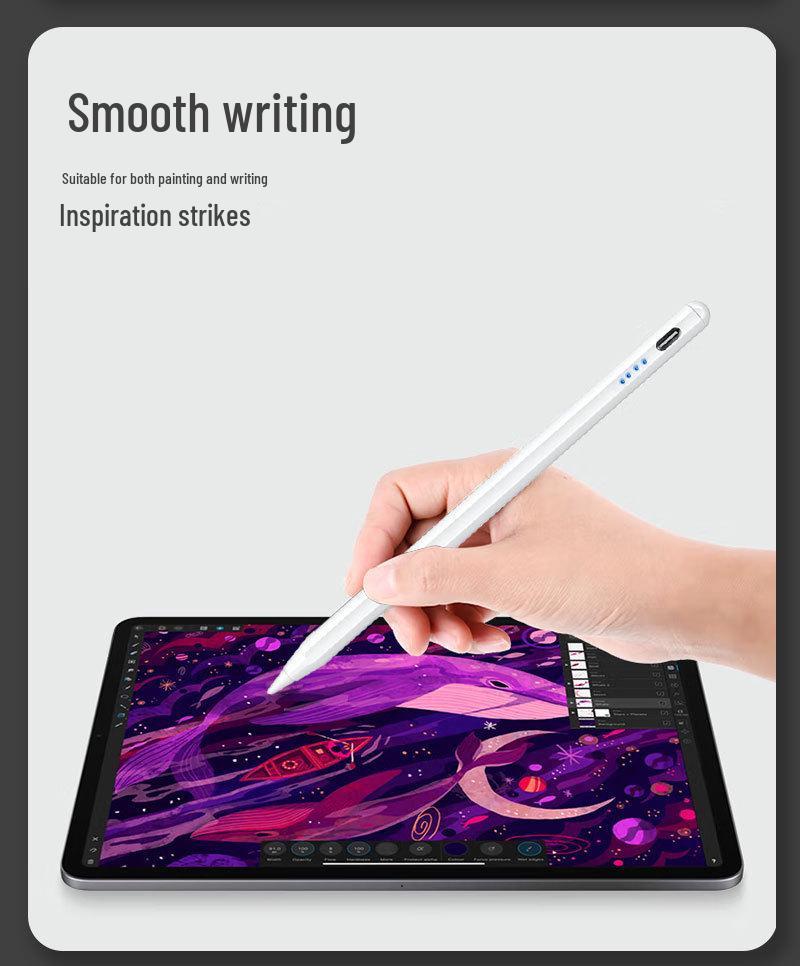 Apple Pencil-Compatible iPad Capacitive Stylus with Magnetic Charging