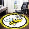 1 Stück Bienen-Druck Stuhlteppich für das Büro Maschinenwaschbarer Teppich für das Büro, Gutes Geschenk für Familie oder Freunde yy251225199