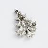 Vintage Full Rhinestone Star Christmas Tree Enamel Brooches Pins Xmas Tree Badge Holiday Coat Bag Jewelry Gifts For Women Men
