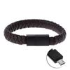 Data Cable Fast Charging Bracelet USB Charger Leather Portable for Android iPhone Type-C