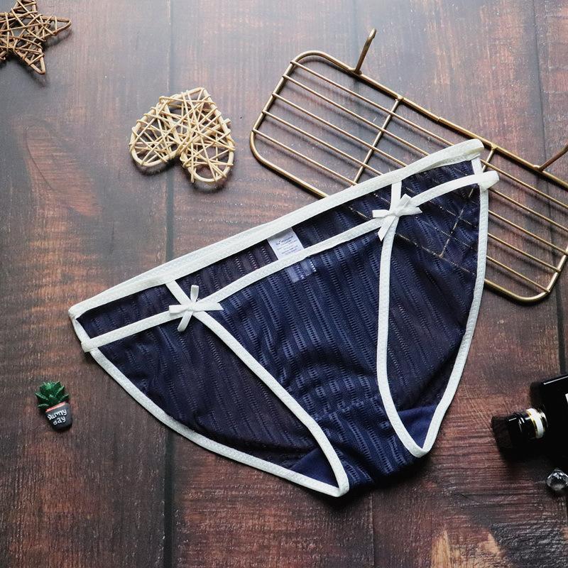 

Брюки на шнуровке для девочек с бесшовным тонким кружевом, женские трусики с вырезами, нижнее белье с низкой посадкой, женские дышащие женские трусы L