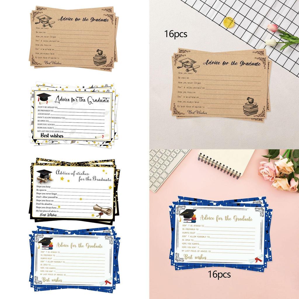 16 Pieces Graduation Cards Party Favors Party Decorations Portable Graduation