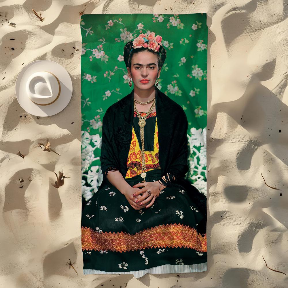 F-frida Art Towel Beach Quick Dry Soft Pool K-kahlo-o Towels Gift for Travel Gym Shower Camping Sports