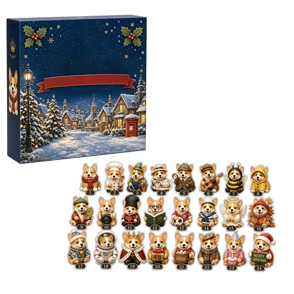 -Day Countdown Calendar 2D Acrylic Surprise Gift for Kids and Adults