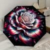 1pc Rose Flower Pattern Umbrella  Automatic Opening and Closing Umbrella, High quality Umbrella, Ideal Gift for Her 184