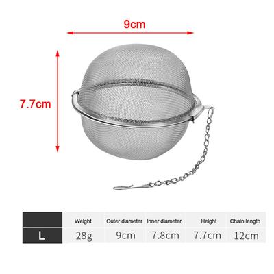 Stainless Tea Infuser Sphere Locking Spice Tea Ball Strainer Meshtea Filter Tool