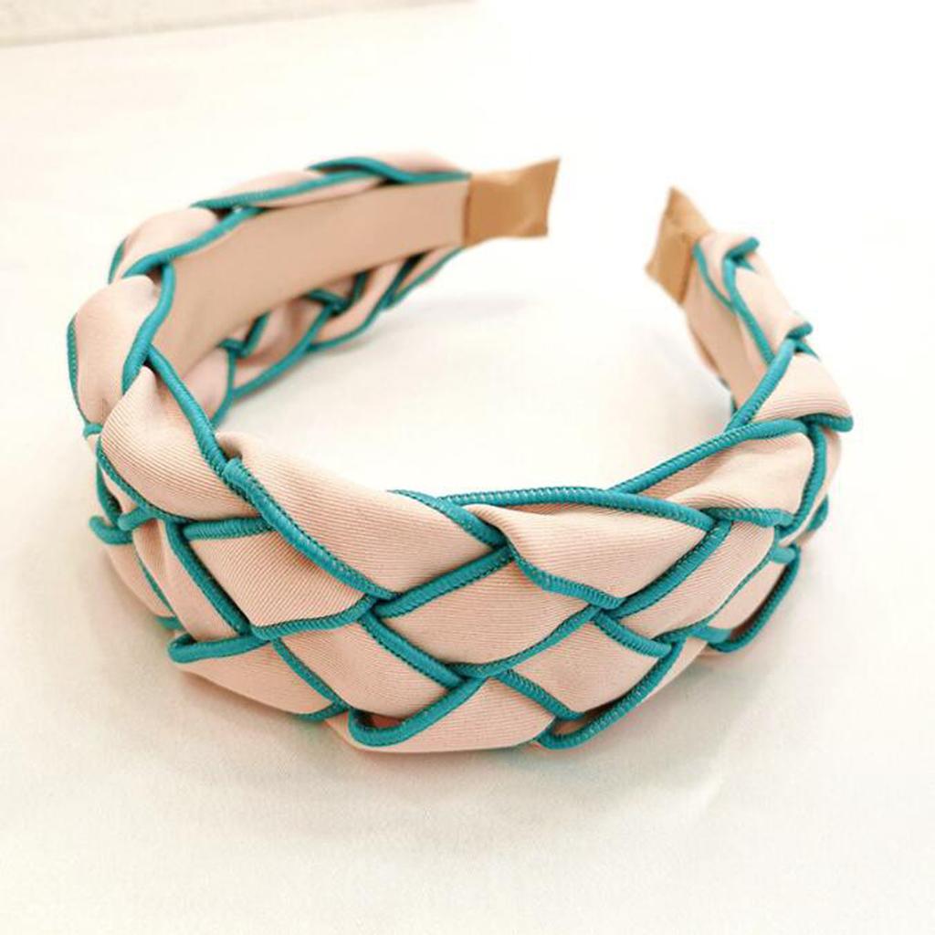 PROLY New Fashion Women Headband Wide Side Braided Hairband Individuality Hand-woven Headwear Girls Hair Accessories