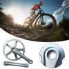 Mountainbike Kurbelarmset mit 144 BCD 48T Kettenblättern Aluminiumlegierung Kurbelgarnitur, Rennrad 165mm Single Speed Kurbelgarnitur