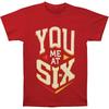 Men's You Me At Six Block Logo Regular Mens Soft T Slim Fit T-shirt Small