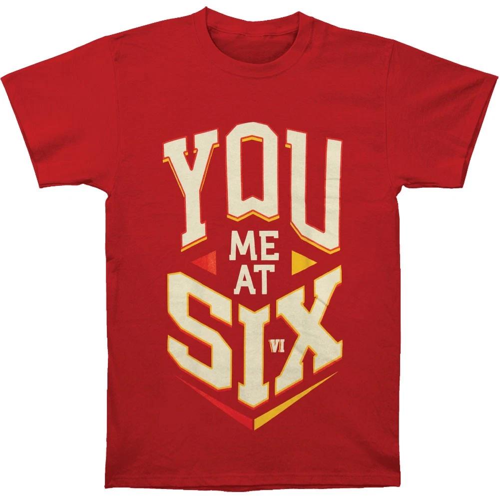 Men s You Me At Six Block Logo Regular Mens Soft T Slim Fit T-shirt Small M