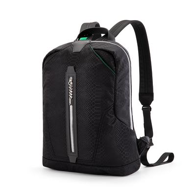 Schultasche für Teenager Jungen Mädchen Männer Frauen Mode Laptoptasche 13,3 Zoll Trend Street Snake Nylon Rucksack Luxus American Retro Schwarz KS2041