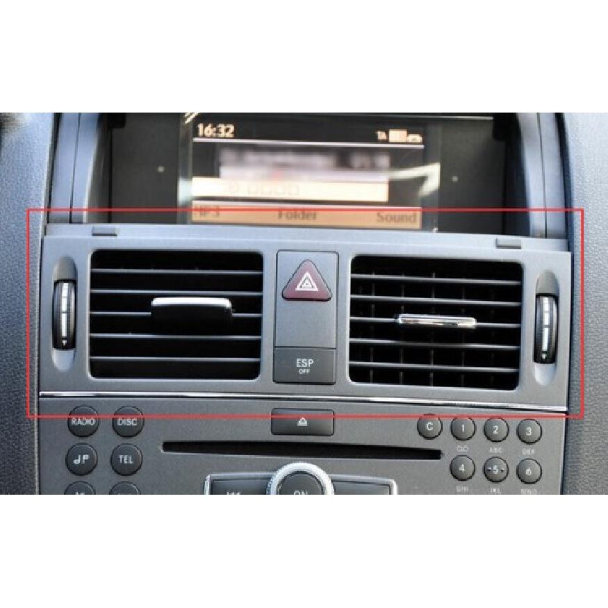 Air Outlet Vent Cover For Benz C-Class Silver Titanium 2007-2014 Central Console