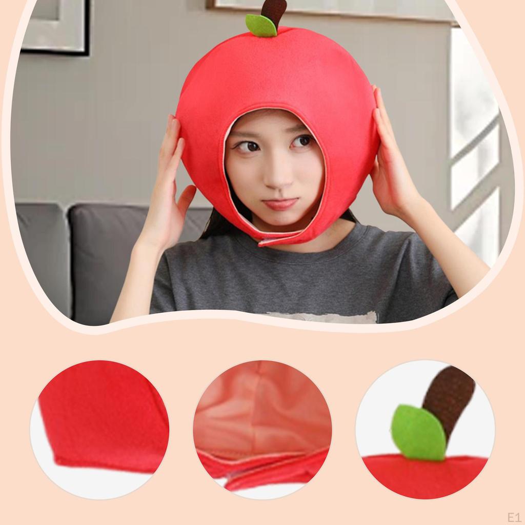Cute Hat Warm Headdress Head Cover Fruit Headgear for Dress up Party