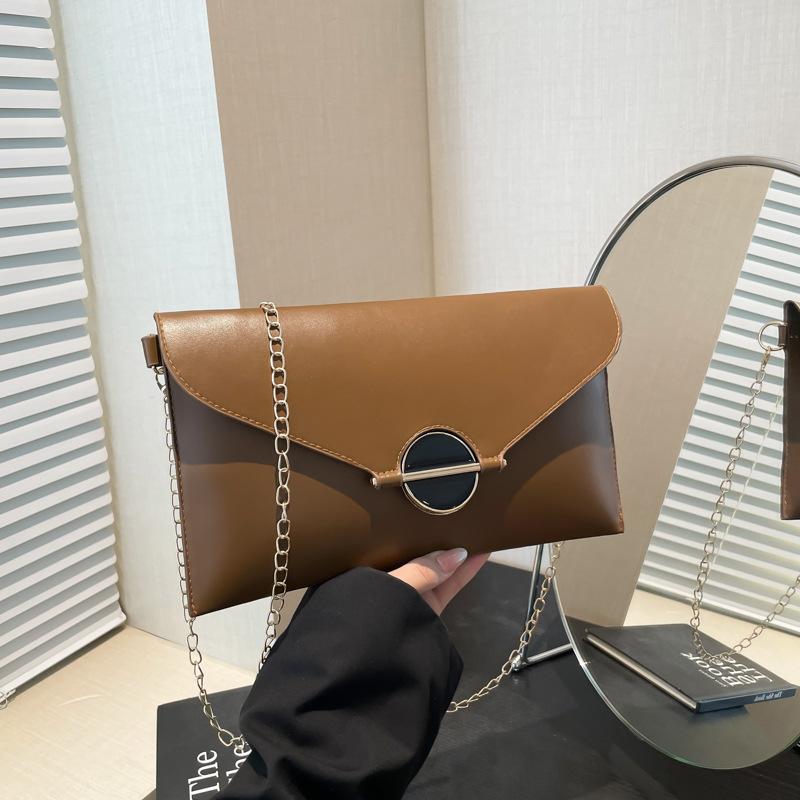 Handbag Women's 2025 New Trendy Korean Version Crossbody Bag Shoulder Chain Small Bag Versatile Personalized Fashion Envelope Bag