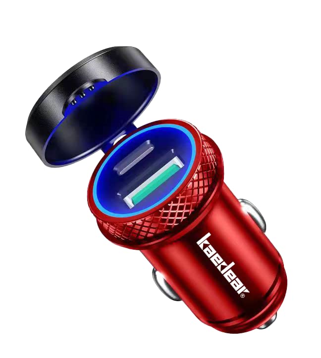 

Kaedear Мотоциклетное гнездо прикуривателя USB Водонепроницаемое USB Питание PD 2 Порта Стандартное гнездо прикуривателя Алюминиевая водонепроницаемая крышка в комплекте