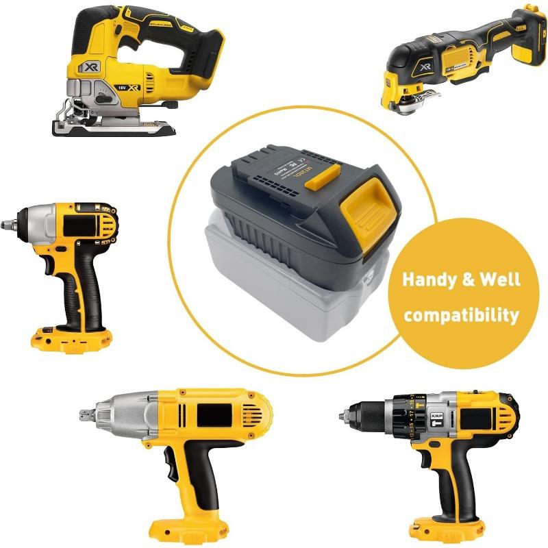 Battery Adapter For Makita 18V switch to Dewalt Mt20Dl For Dewalt 18V 20V tools for Makita Bl1830 Bl1860 Bl1815 Li-Ion Battery