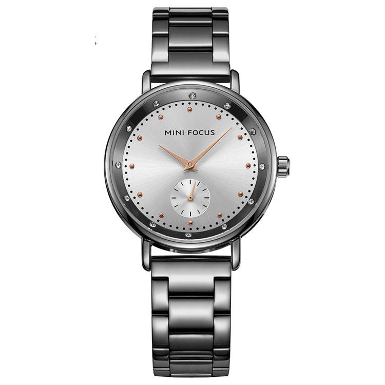 Fashionable Diamond Ladies Watch Japanese Movement Waterproof Stainless Steel Strap Watch