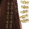24Pcs Dread Locks Dreadlocks Beads Viking Spiral Hair Braid Tubes Hollow Out Hair Ring Hair Jewelry