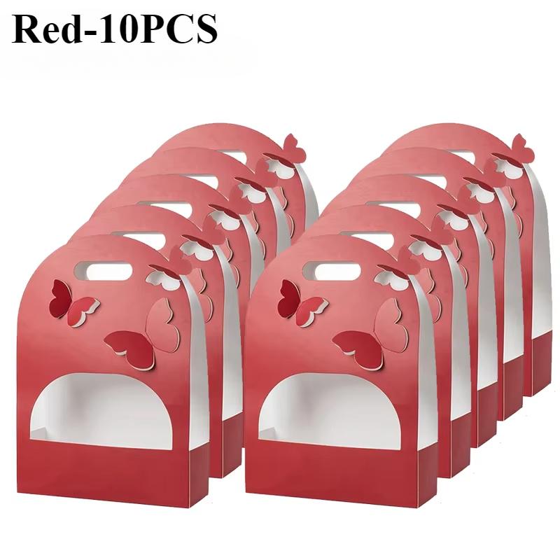 5-10PCS 3D Hollow Butterfly Flower Box Gift Packaging Bag for Home Decor Valentine’s Day Mother’s Day Girlfriend Birthday Gifts