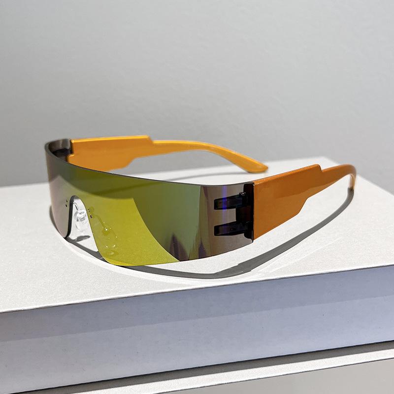 Future Technology Sense Punk Frameless Integrated Sunglasses Trendy Men And Women Cycling Sunglasses