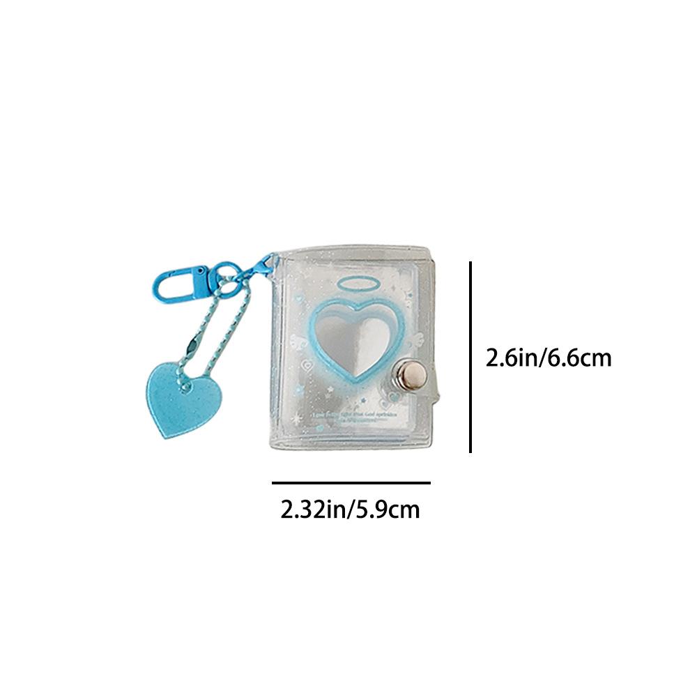 Transparent and Shiny 2-inch Card Book, Boutique Store, Keychain Pendant, Photo Album, Student Headshot, ID Photo Storage