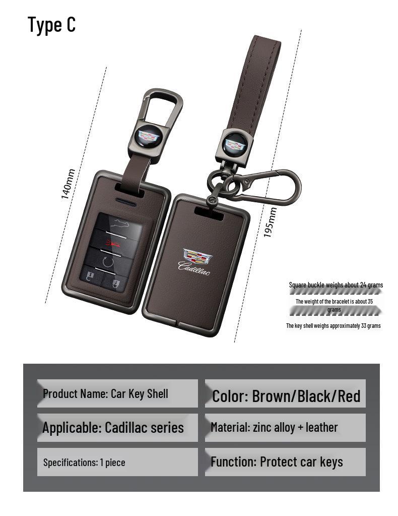 Premiumowe metalowe etui na kluczyk dla 2023 Cadillac CT5, CT6, XT5, XT4, XTS, ATSL