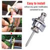 2Pcs Durable Metal Guitar Anti skid Strap Locks Replacement Part for Electric Guitar(Silver)