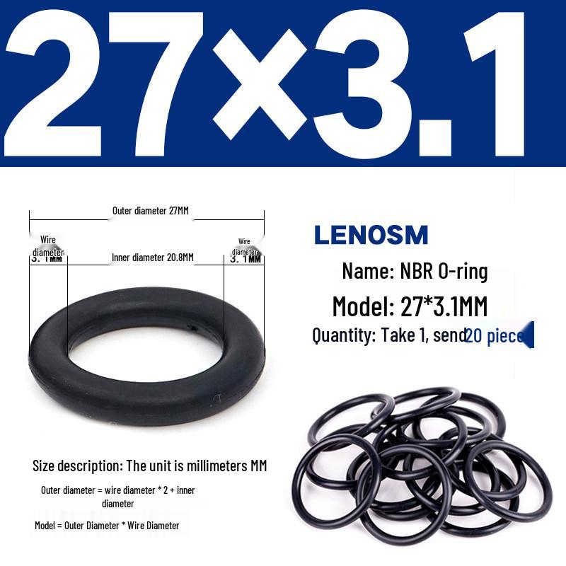 High-Pressure NBR Nitrile Rubber O-Ring Seal - Wear & Oil Resistant