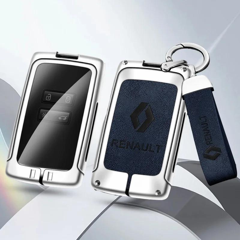 Hub Caps Auto TPU Zinc Alloy Key Case Bag For Renault Koleos Captur Kadjar Megane Clio Talisman Scenic Arkana Car Key Chain Car