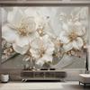 Light Luxury 3d Wallpaper Beautiful Jewelry Flower Relief Wall Murals Living Room Tv Sofa Bedroom Home Decor Mural