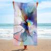 Rainbow Striped Beach Towel Lightweight Microfiber Pool Towels Quick Dry Soft Summer Beach Towel Swimming Towel For Adults Kids
