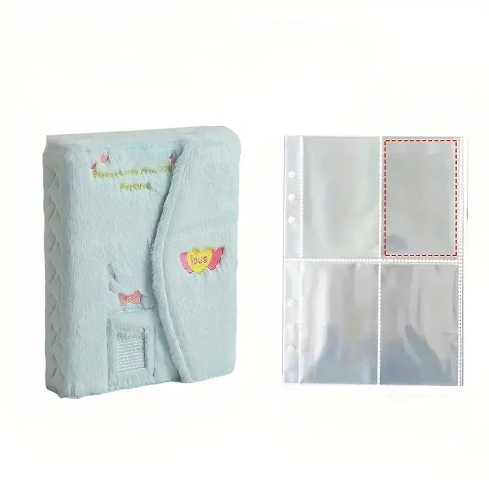 Cartoon Plush A5 Kpop Binder Photocard Holder Idol Photo Album Photocards Collect Book Kawaii School Stationery Picture Albums
