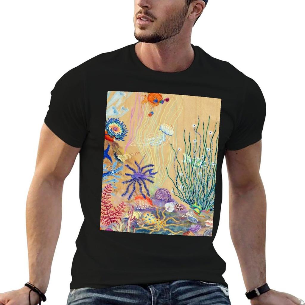 Octopia - Octopus' Colorful Garden Part 2 T-Shirt Man T Shirt Heavy Cotton Man T Shirts Graphic