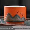 Guochao Hand-Painted Ten Thousand Li Rivers & Mountains Tea Set - Creative Gift Box with Tea Cups