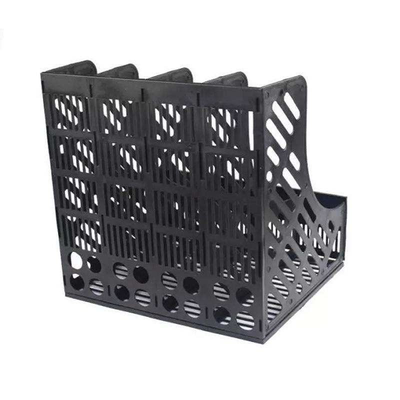 Vierfächiger A4 Kunststoff-Aktenhalter und Schreibtischorganizer