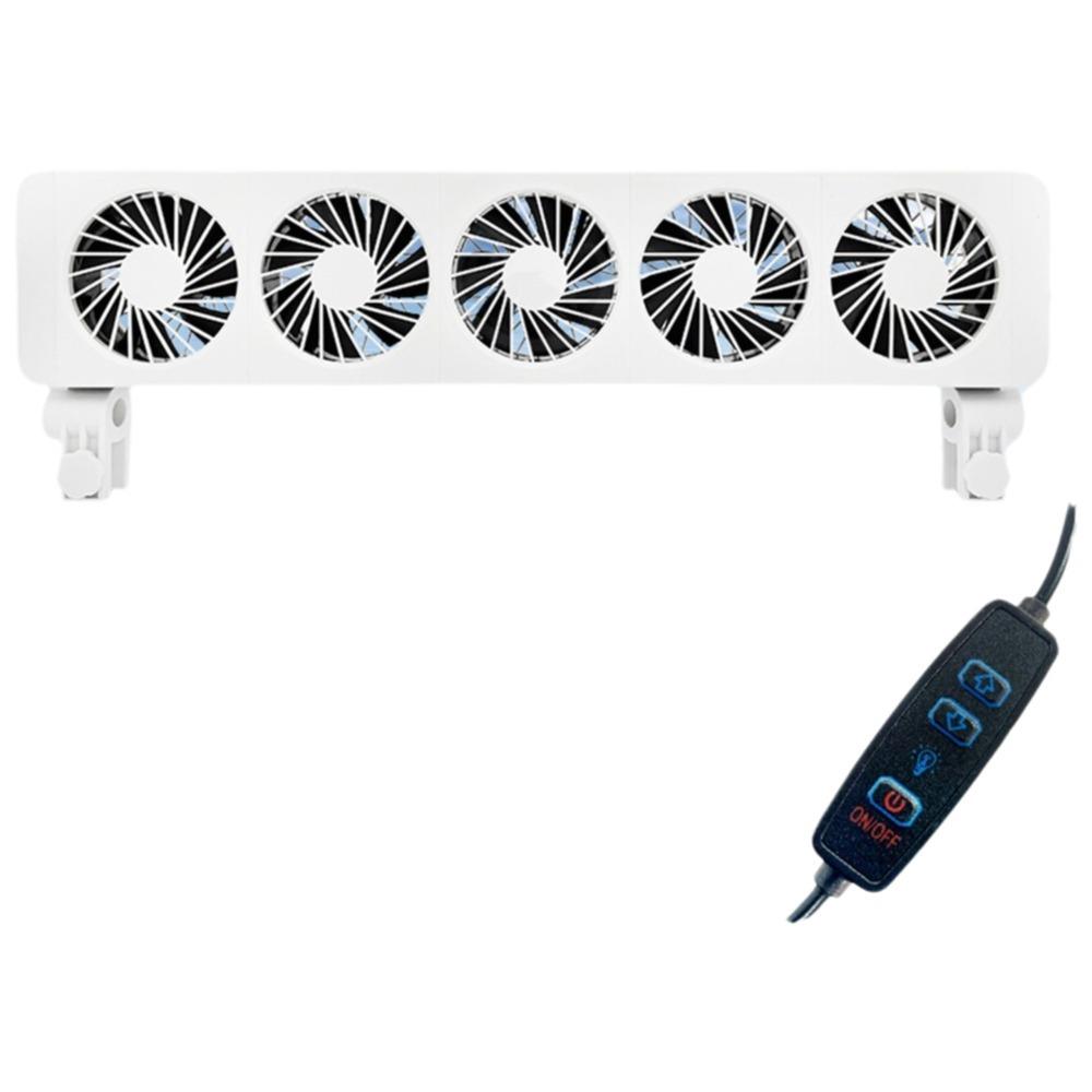 Wall Mounted Heat Dissipation Fan 1/2/3/4/5/6 Heads Fish Tank Cooler Aquarium Wall Fan  Summer