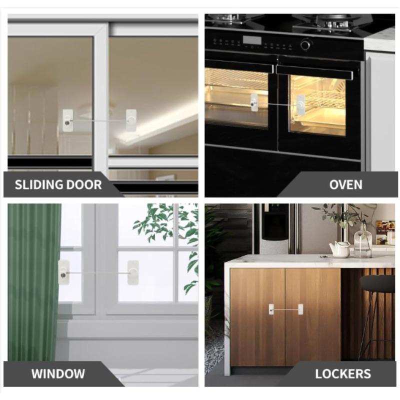 Baby Safety Lock Child Protection Refrigerator/Window Children Security Lock For Kids Cabinet Lock With Keys