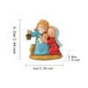 Nativity Set Gift Religious Decor Craft Handmade Collection Decoration Table Ornament for Home Living Room Indoor Desktop Shelf