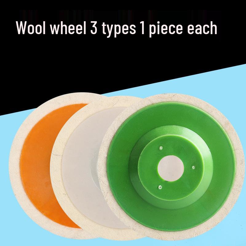

Wool Polishing Pad for Angle Grinders - Ultra-Fine Wool Ball for Stainless Steel & Metal - 100mm x 16mm