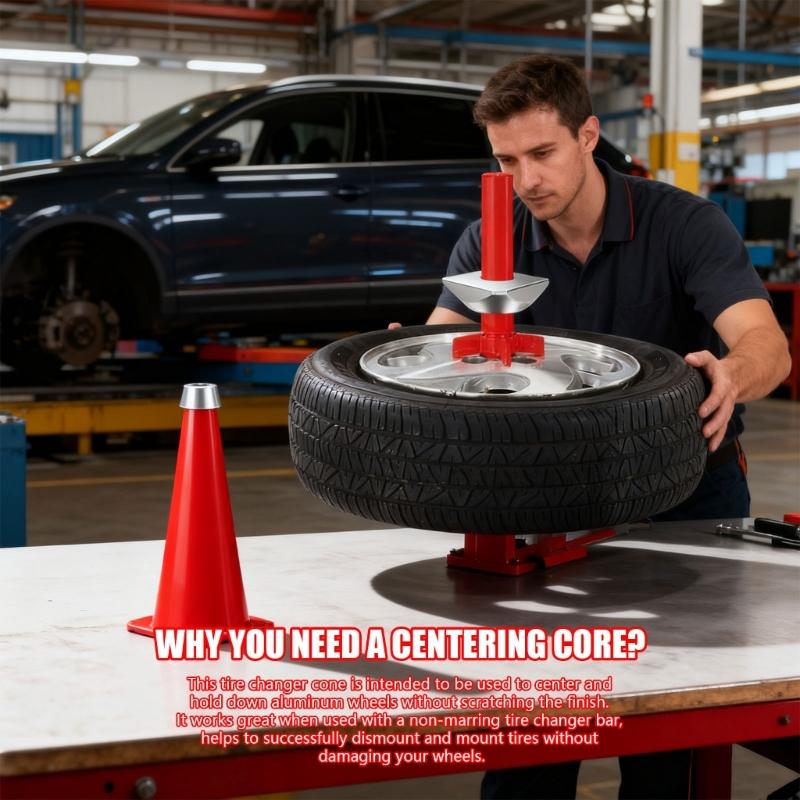 Aluminum Centering Cone for Efficient Tire Mounting on 5.4 Inch Balancers Provide Accurate Wheel Alignment for Various Vehicle Types
