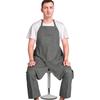 Verlängerte Workwear-Schürze mit geteilten Beinen für die Töpferei