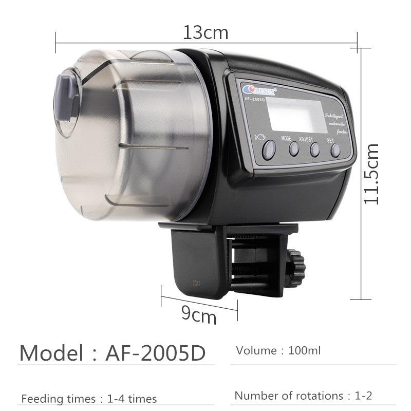 Digital LCD Automatic Aquarium Tank Fish Feeder Food Timer with Retail Package LCD Screen Adjustable Food Feeding